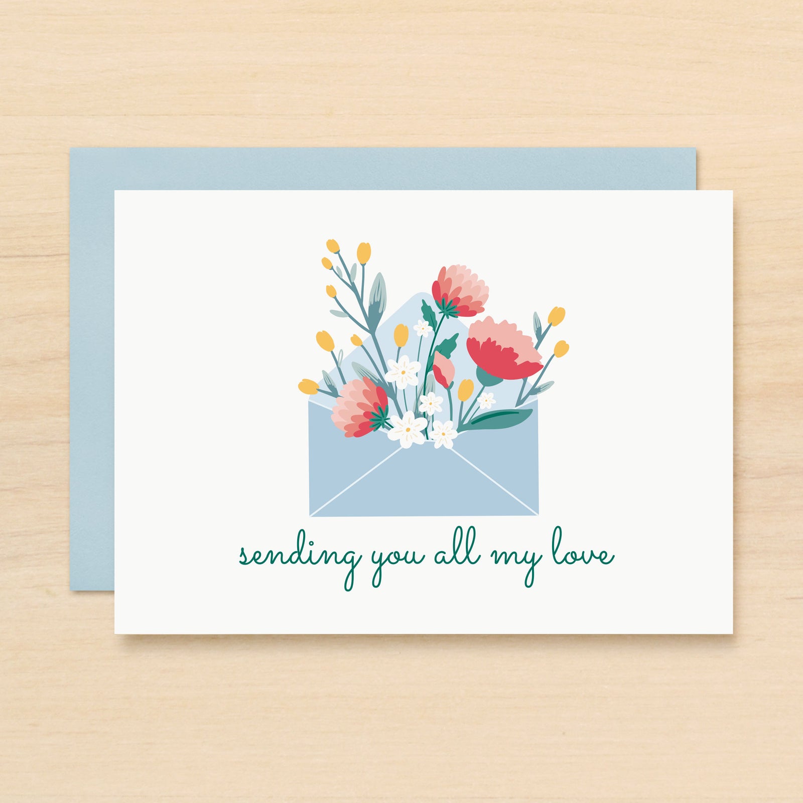 "Sending you all my love" Send Love Greeting Card #306