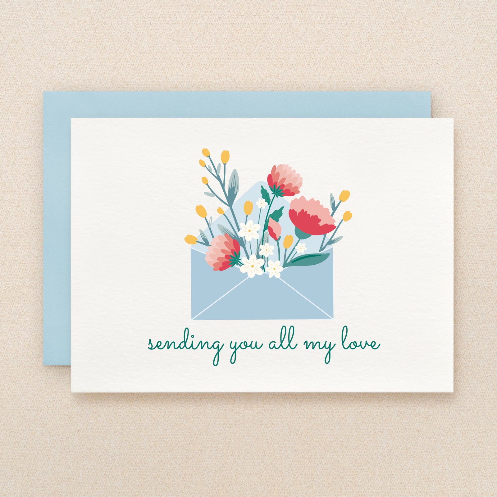 "Sending you all my love" Send Love Greeting Card #306