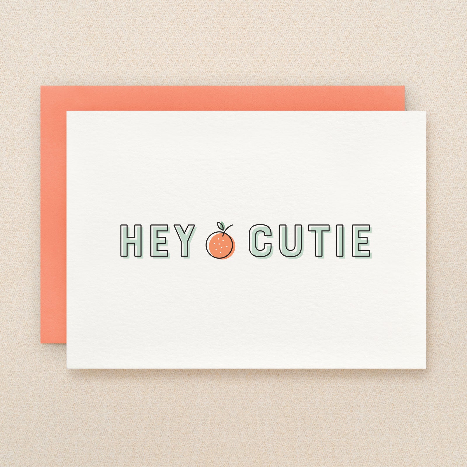 "Hey cutie" Cutie Greeting Card #312