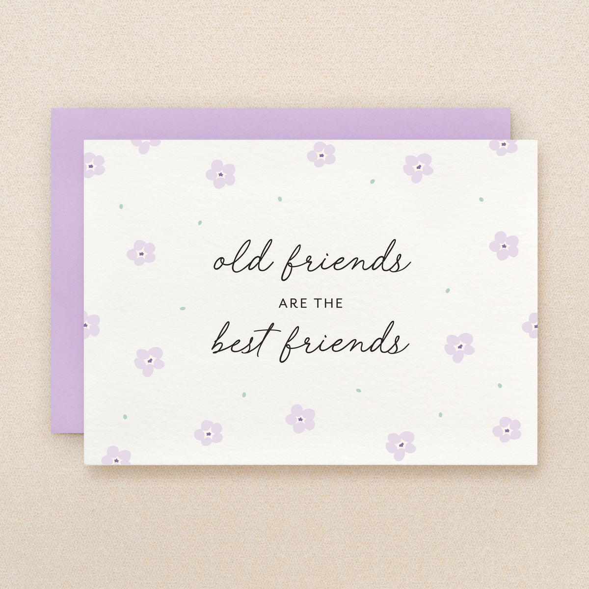 "Old friends are the best friends" Old Friends Greeting Card #314