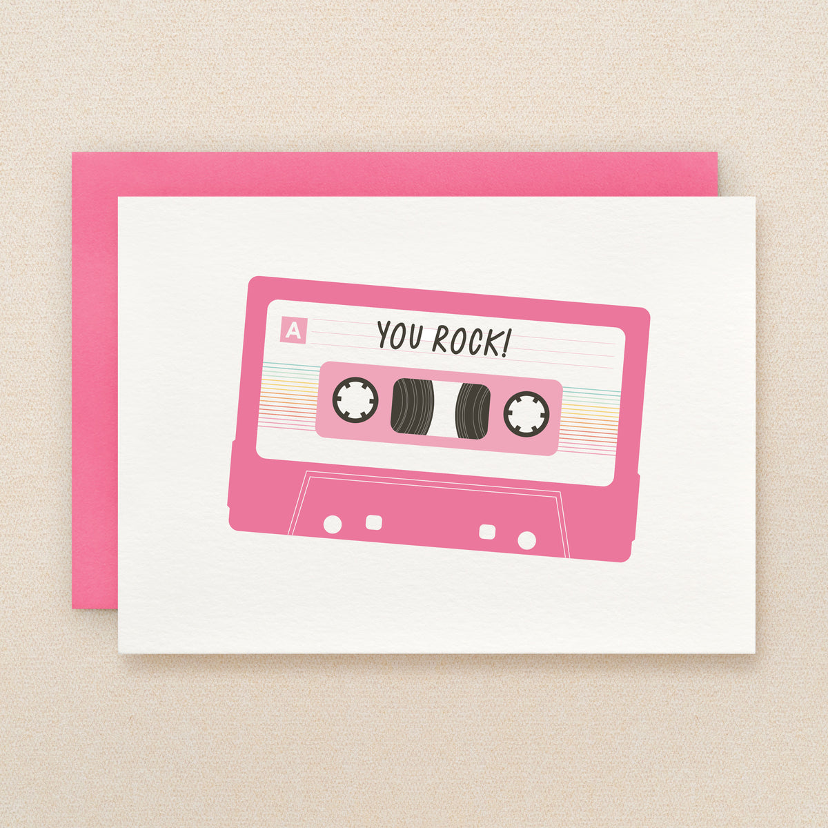 "You Rock" Cassette Greeting Card #325