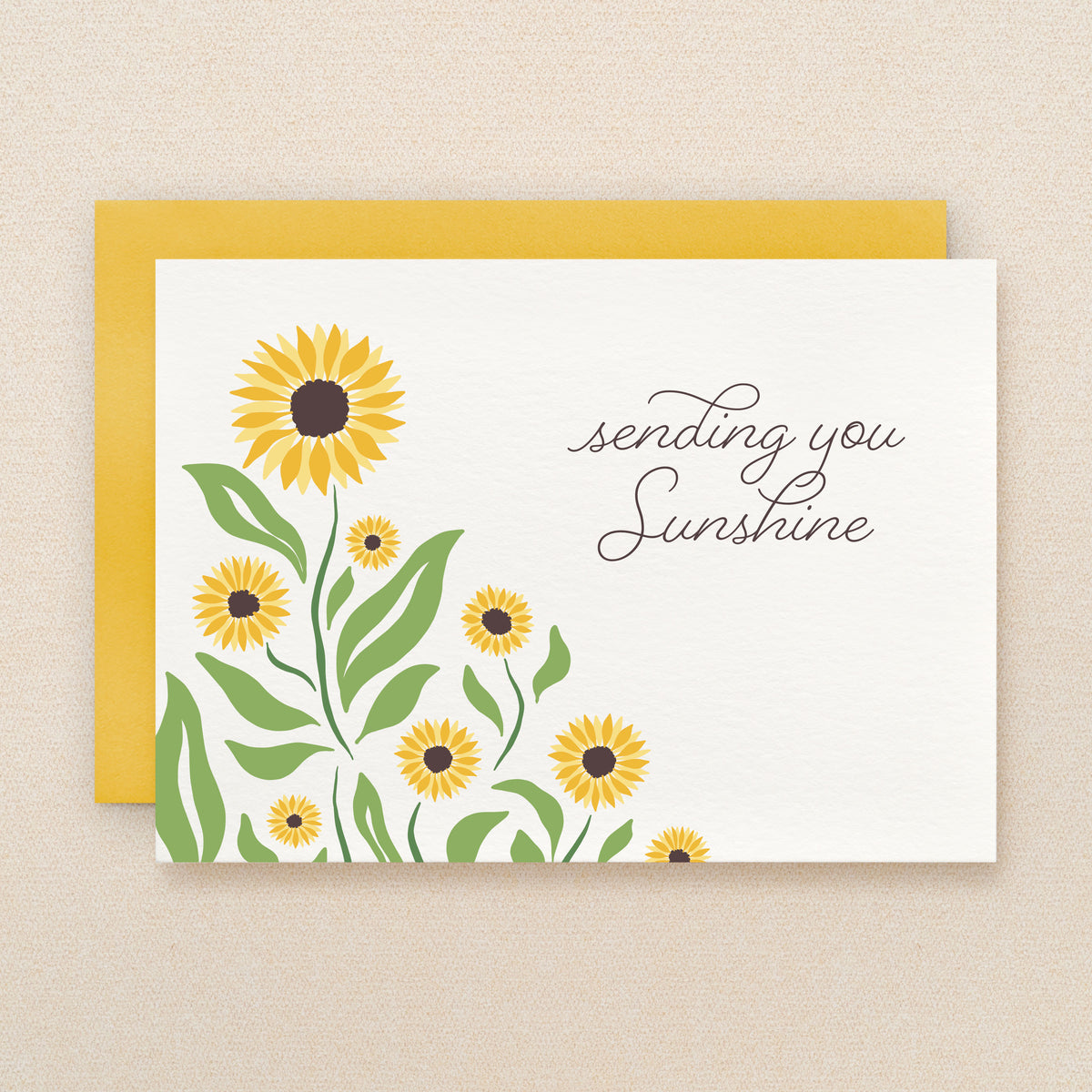 "Sending you sunshine" Sunshine Greeting Card #328