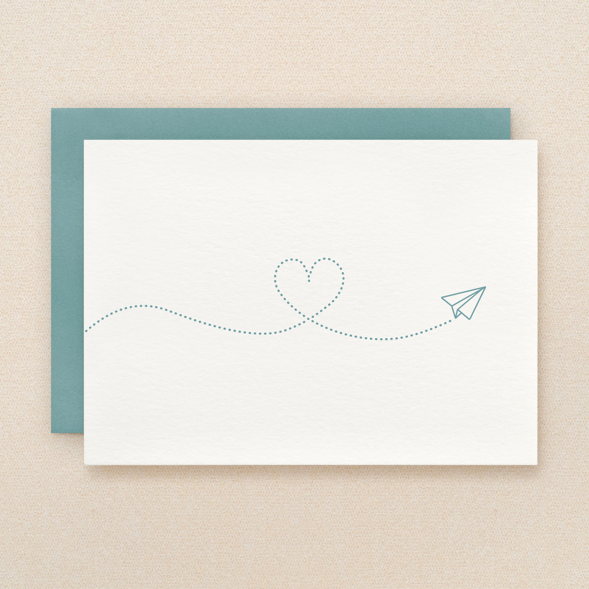 BLANK Paper Airplane Greeting Card #331