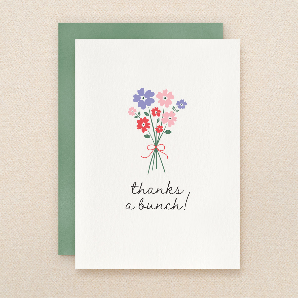 "Thanks a bunch" Bunch Greeting Card #339