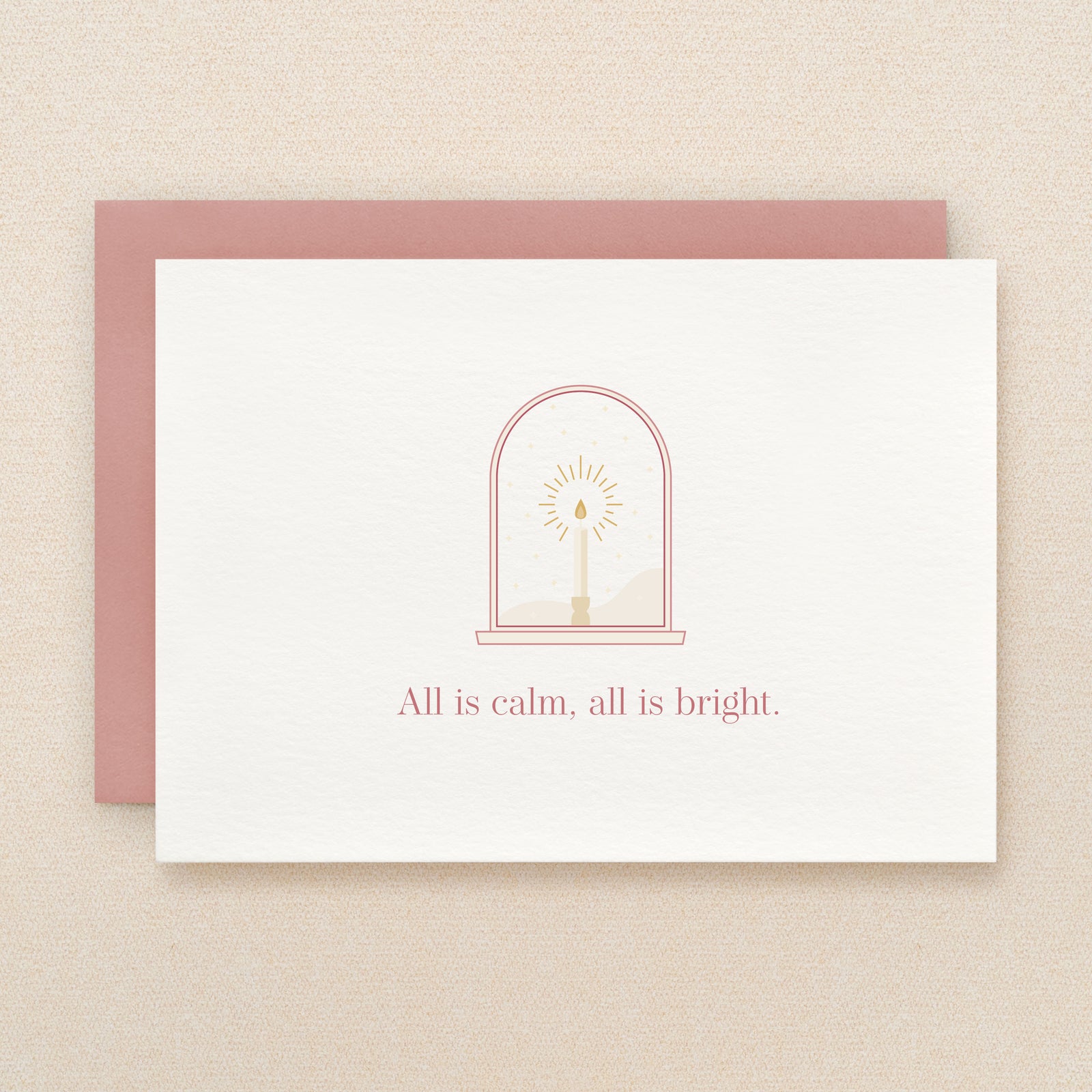 Candle Holiday Card