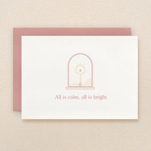 Candle Holiday Card