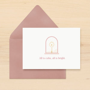 Candle Holiday Card Set of 10