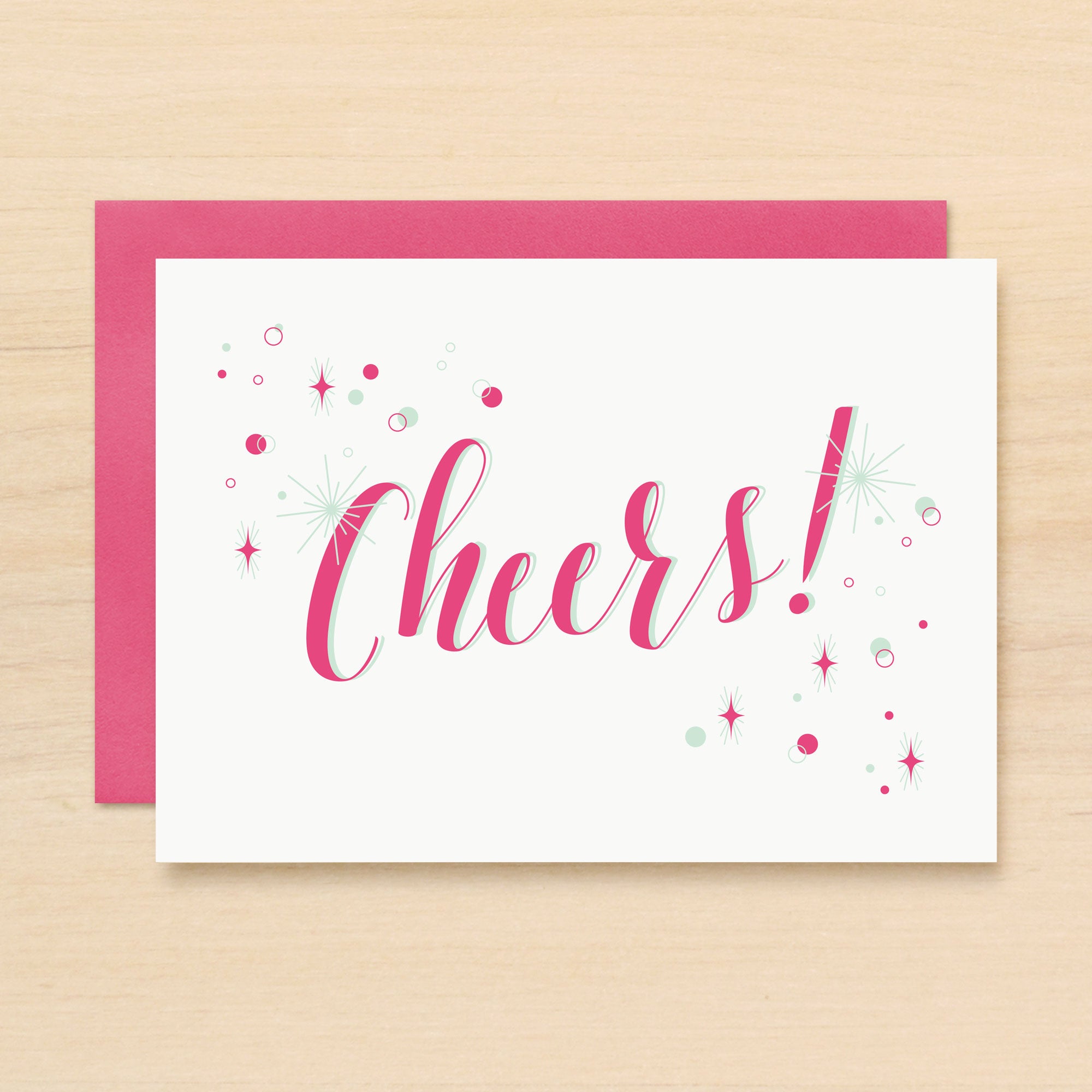 Cheers Card Cheers Holiday Card Set - Silhouette Blue Stationery