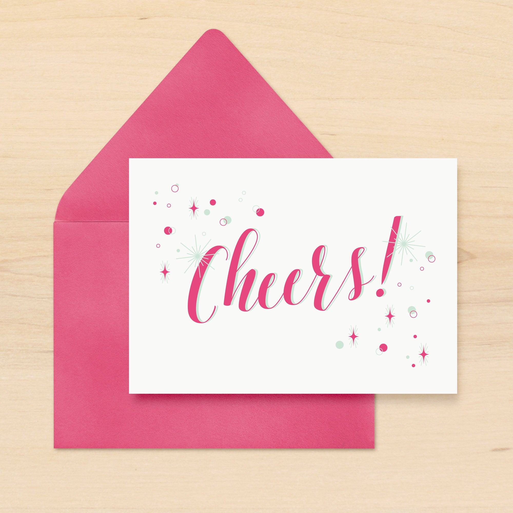 Cheers Card Cheers Holiday Card Set - Silhouette Blue Stationery