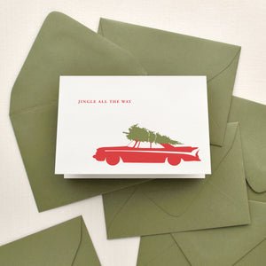 Classic Car Holiday Card