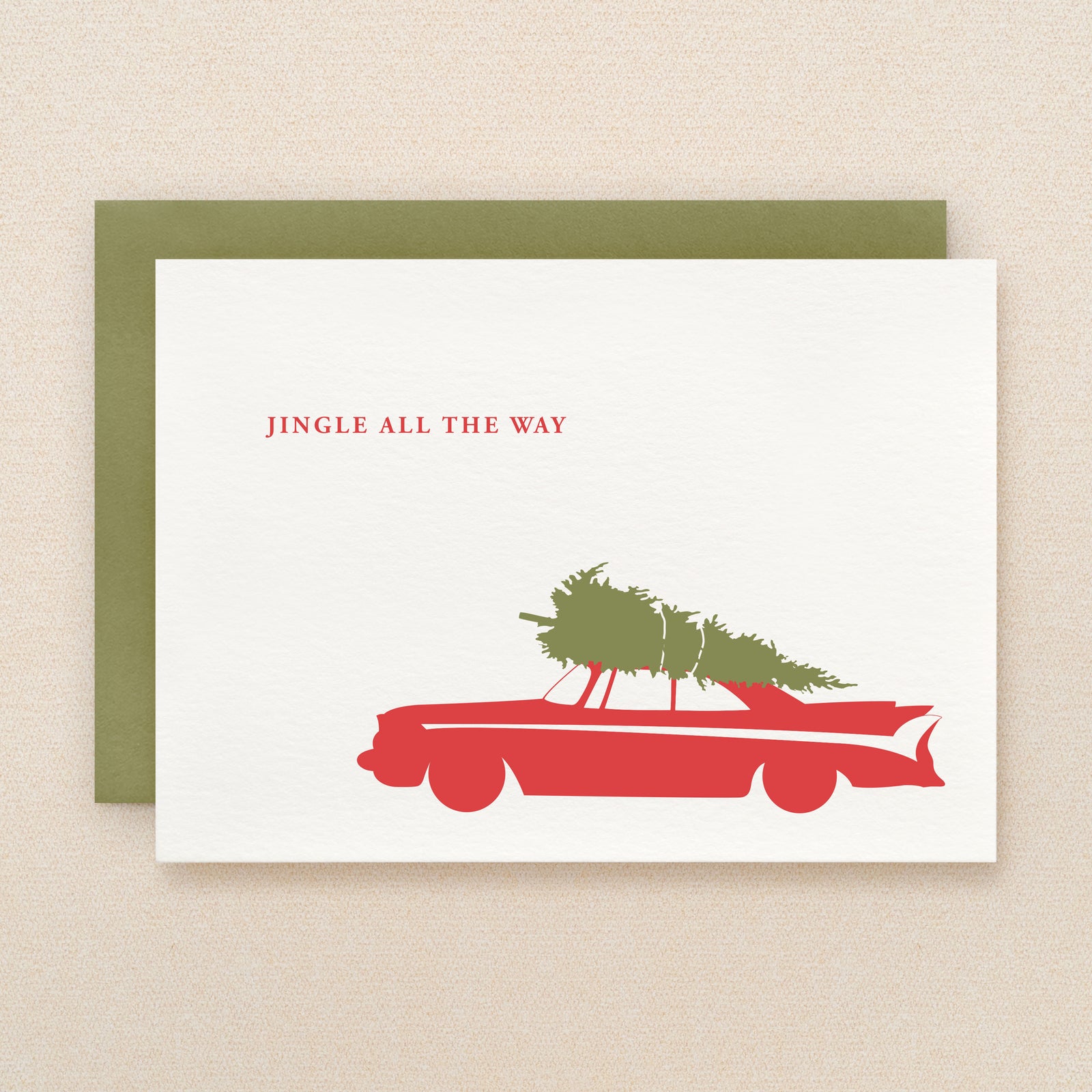Classic Car Holiday Card
