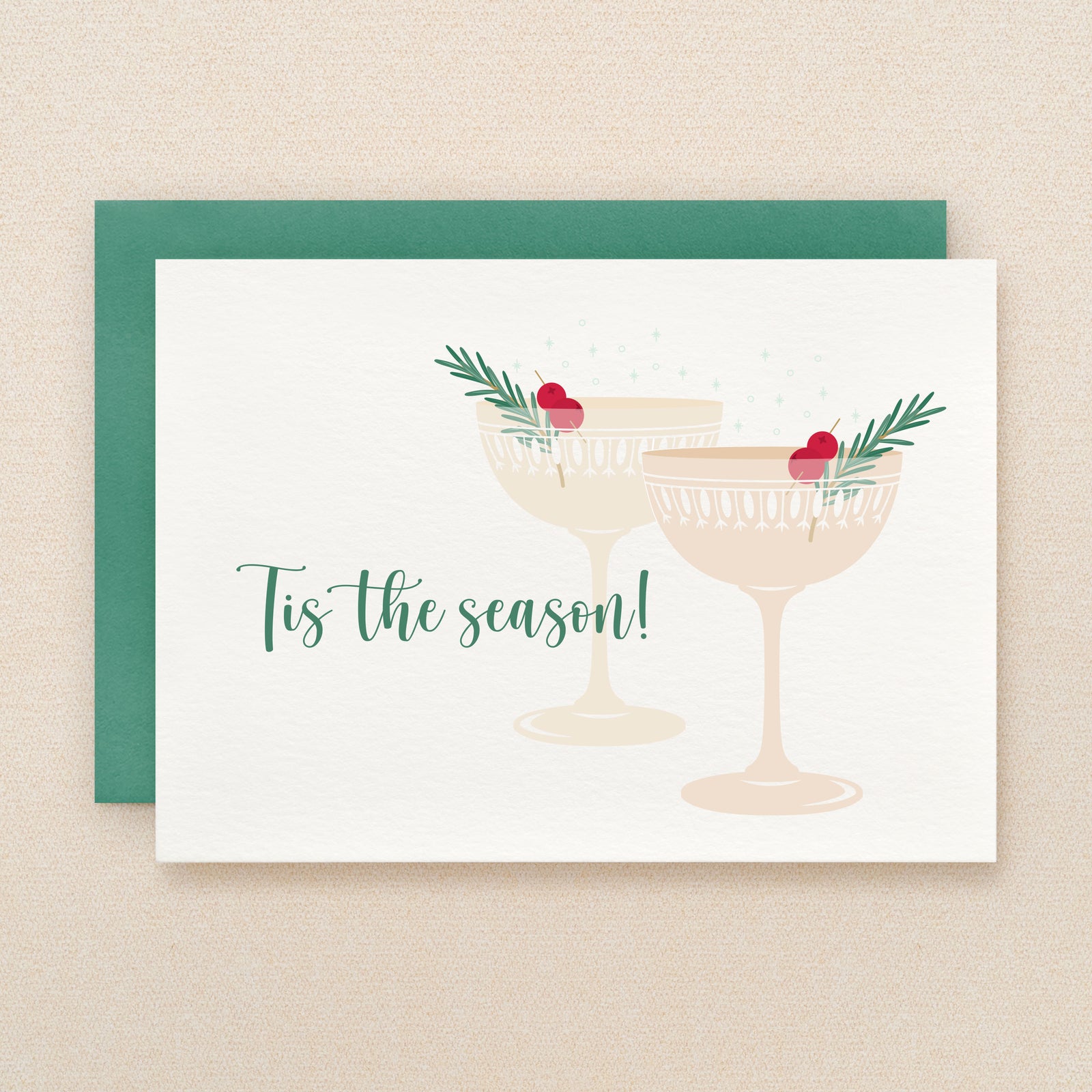 Cocktail Holiday Card
