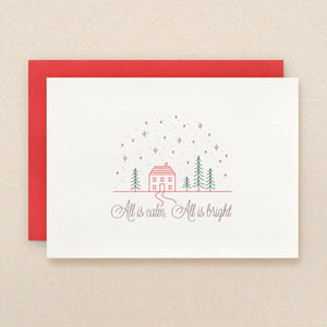 Cottage Holiday Card