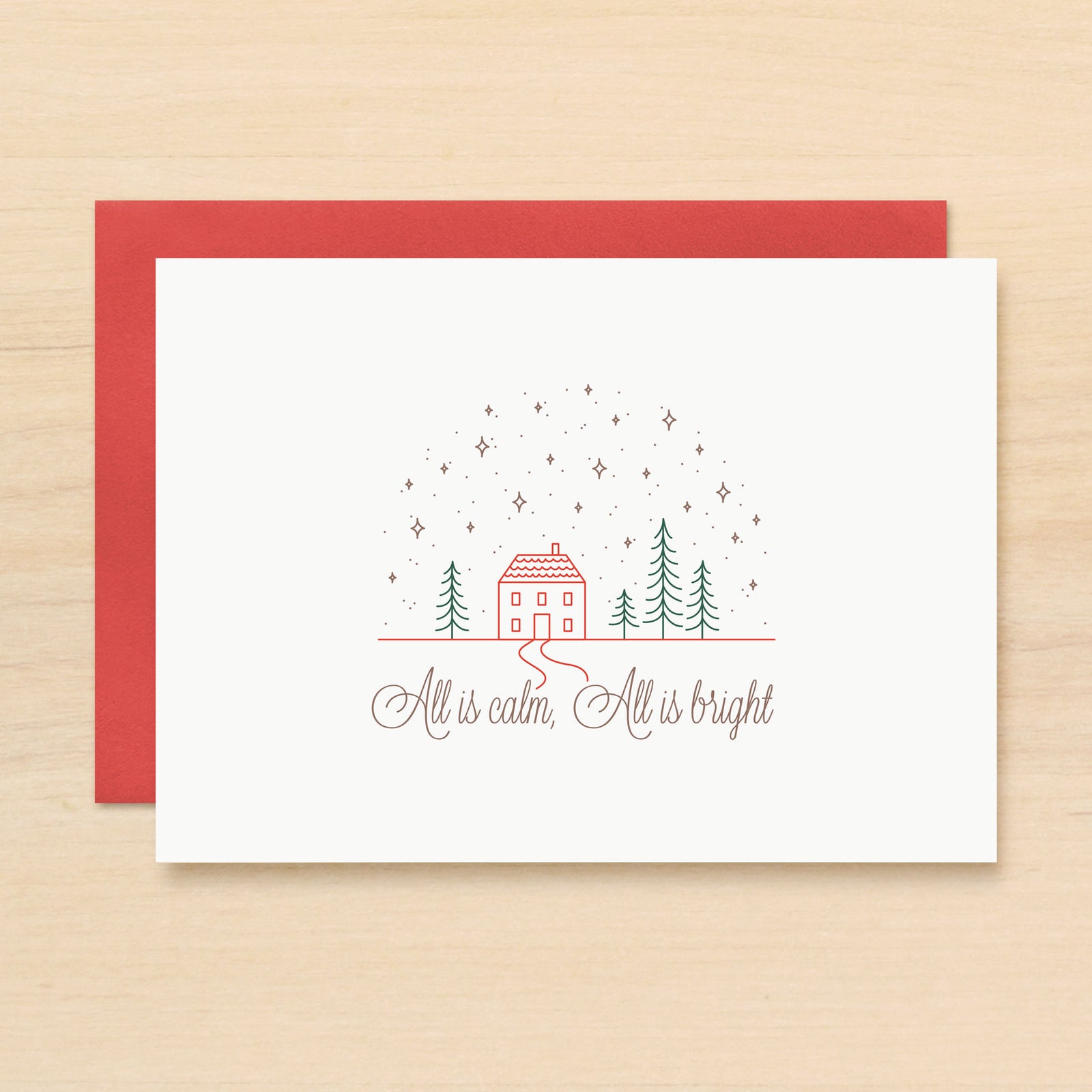 Cottage Holiday Card Set of 10