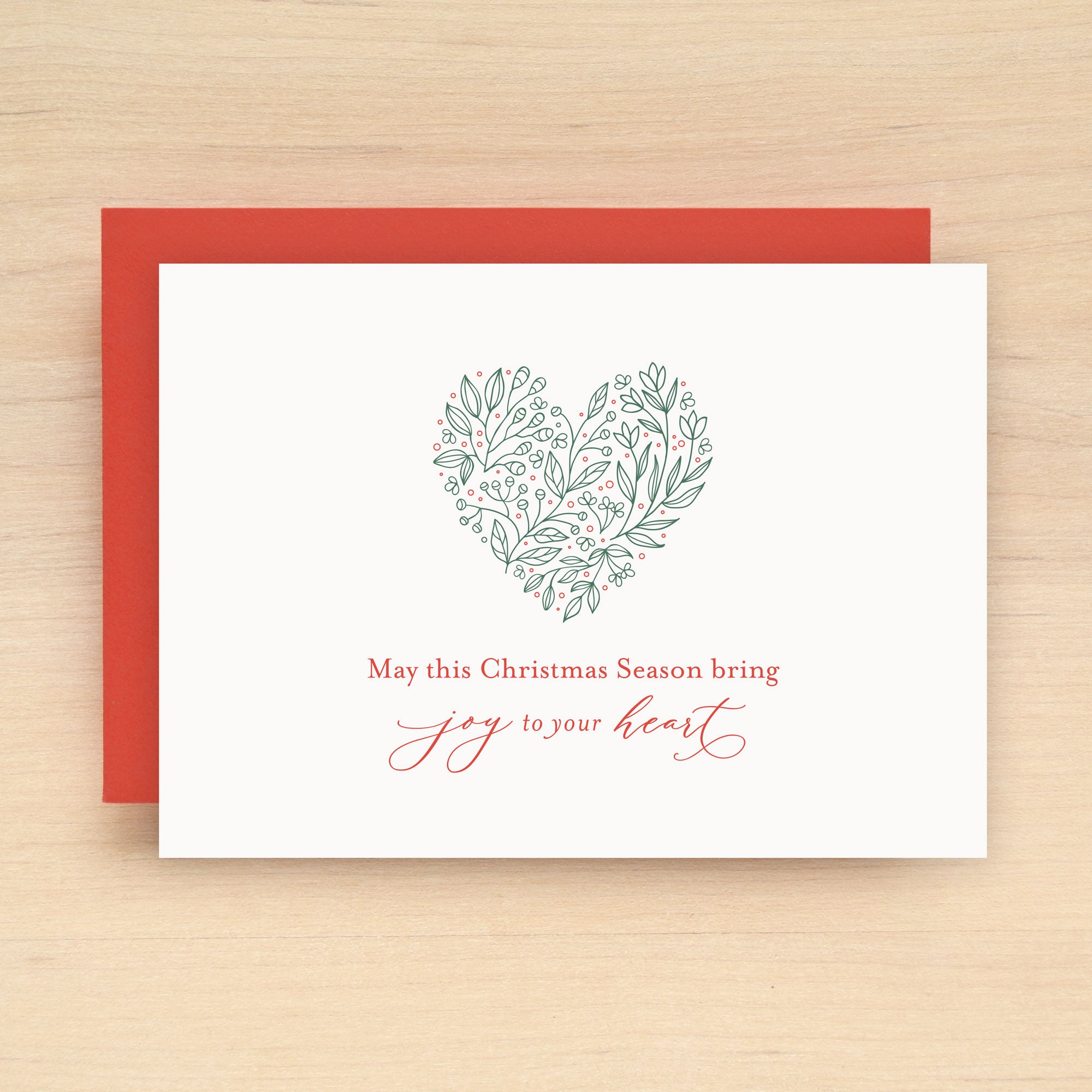 Heart Holiday Card Set of 10