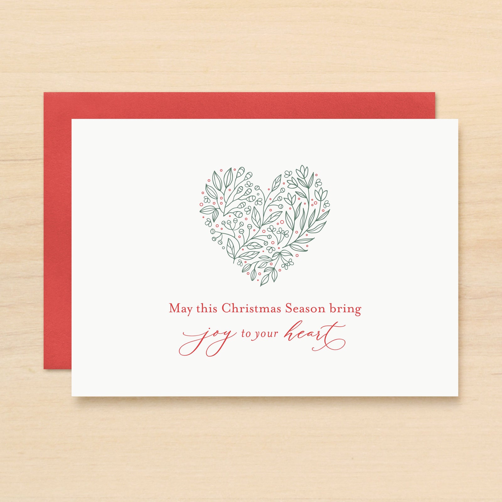 Heart Holiday Card Set of 10