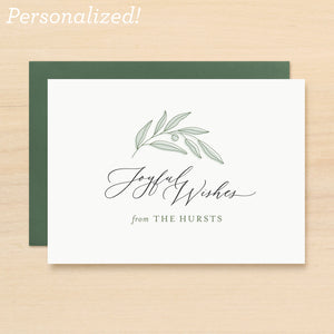 Joyful Personalized Holiday Card Set