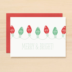 Merry Bright Holiday Card Set of 10