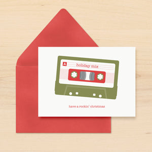 Mix Tape Holiday Card Set of 10