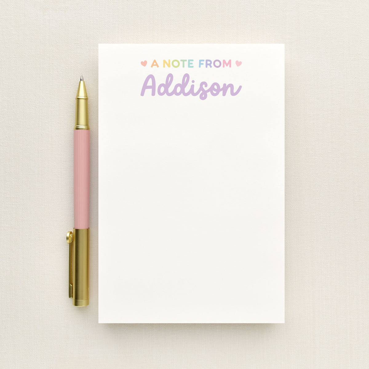 Bright Personalized Notepad