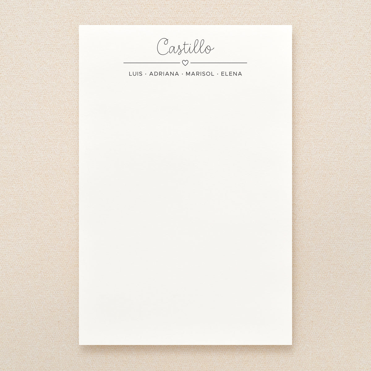 Charm Family Personalized Notepad