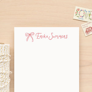 Coquette Personalized Notepad