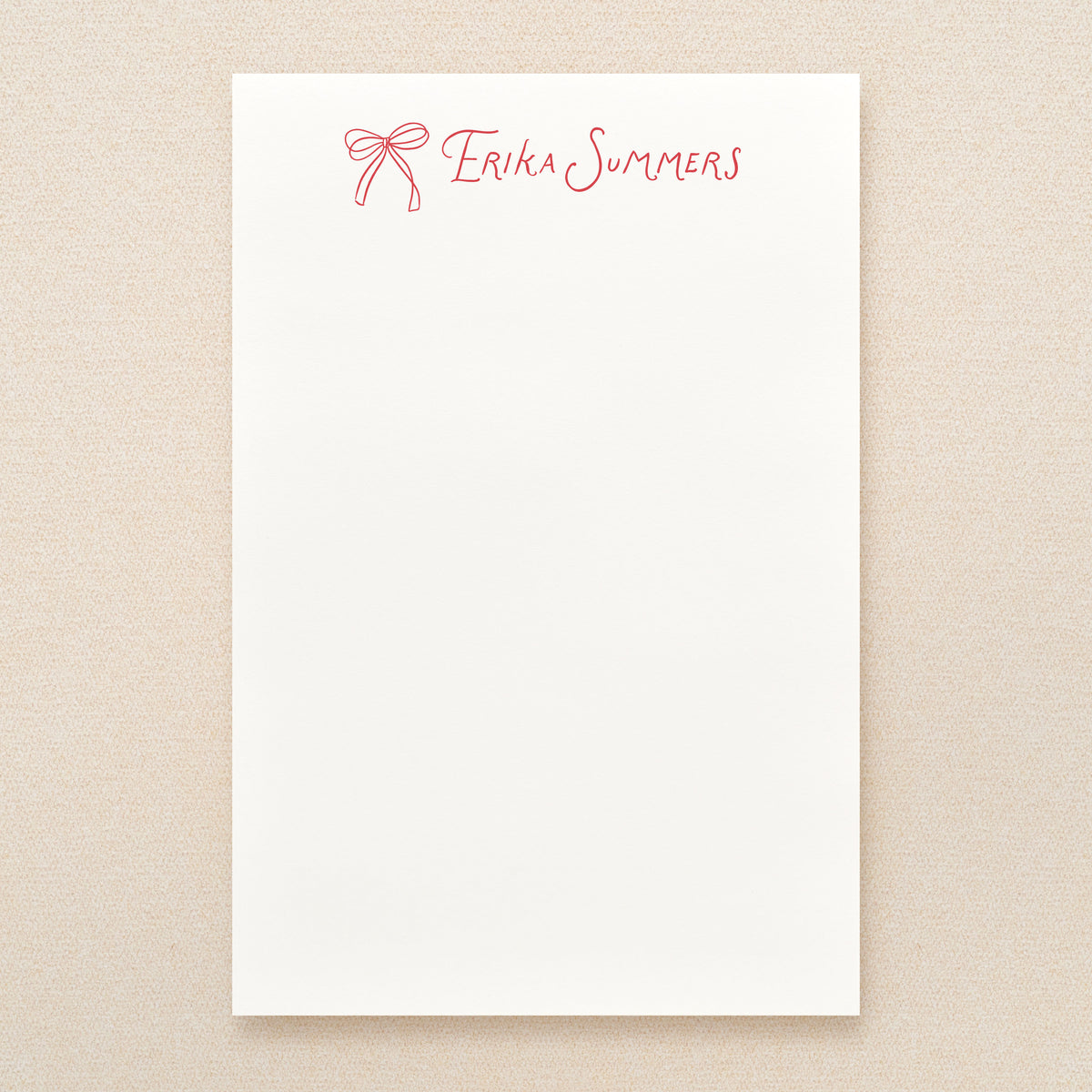 Coquette Personalized Notepad