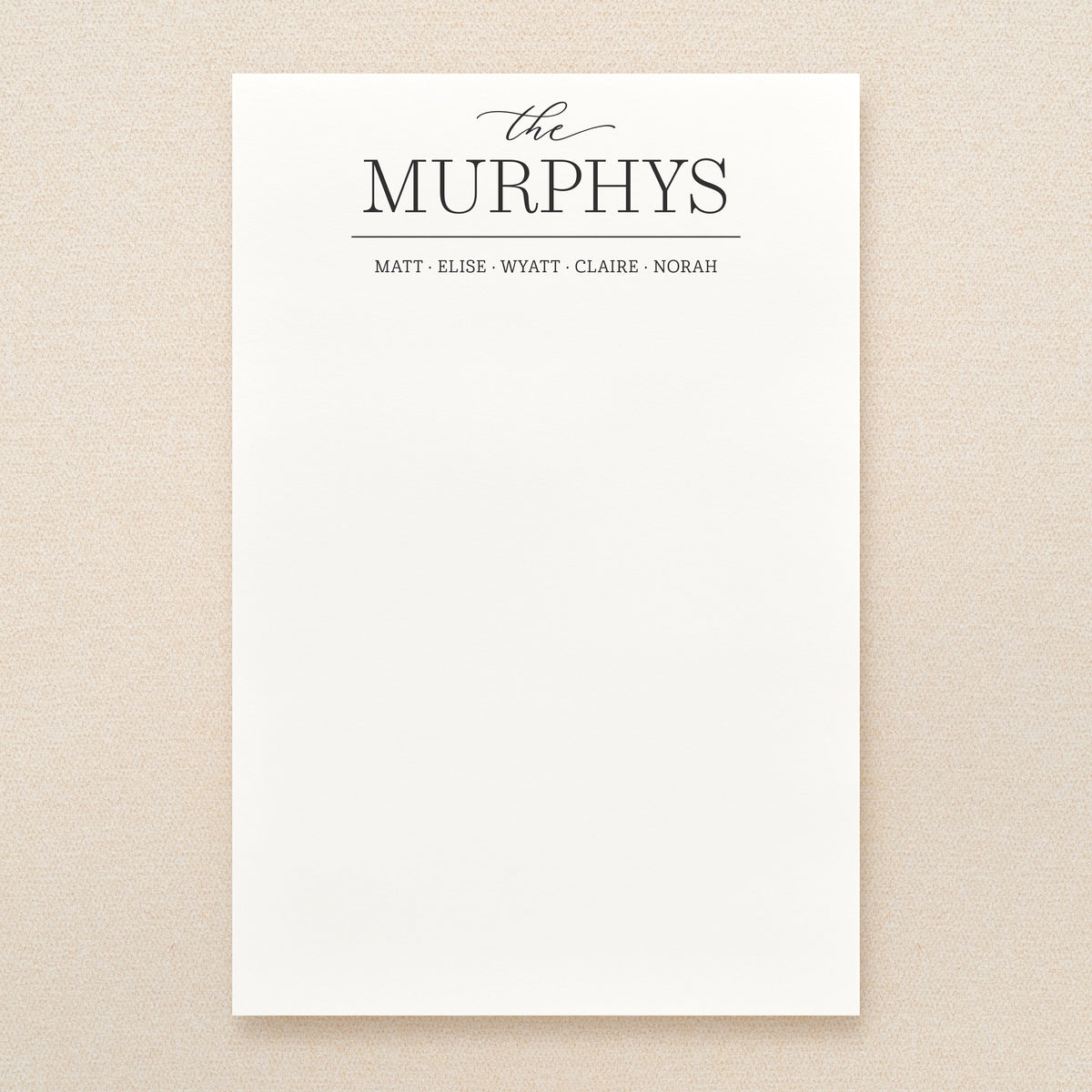Ease Family Personalized Notepad