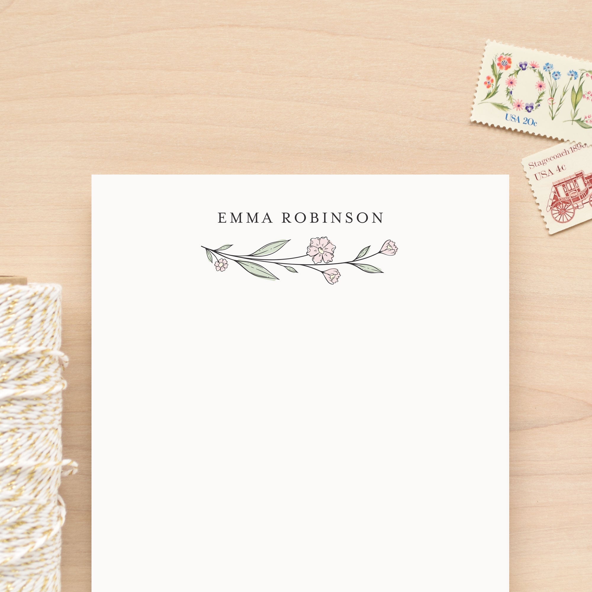 Fleur Personalized Notepad