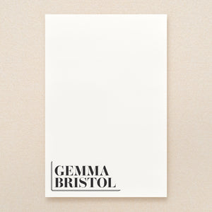 Justified Personalized Notepad