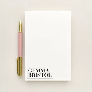 Justified Personalized Notepad