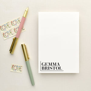 Justified Personalized Notepad