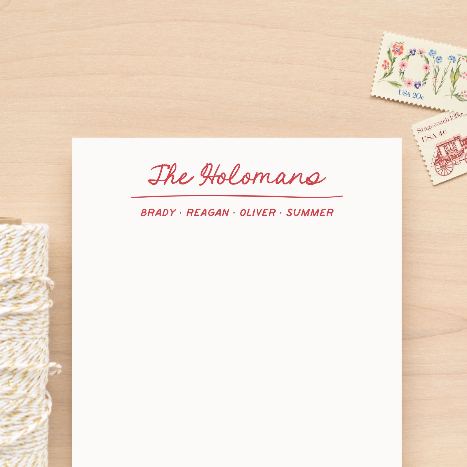 Nest Family Personalized Notepad