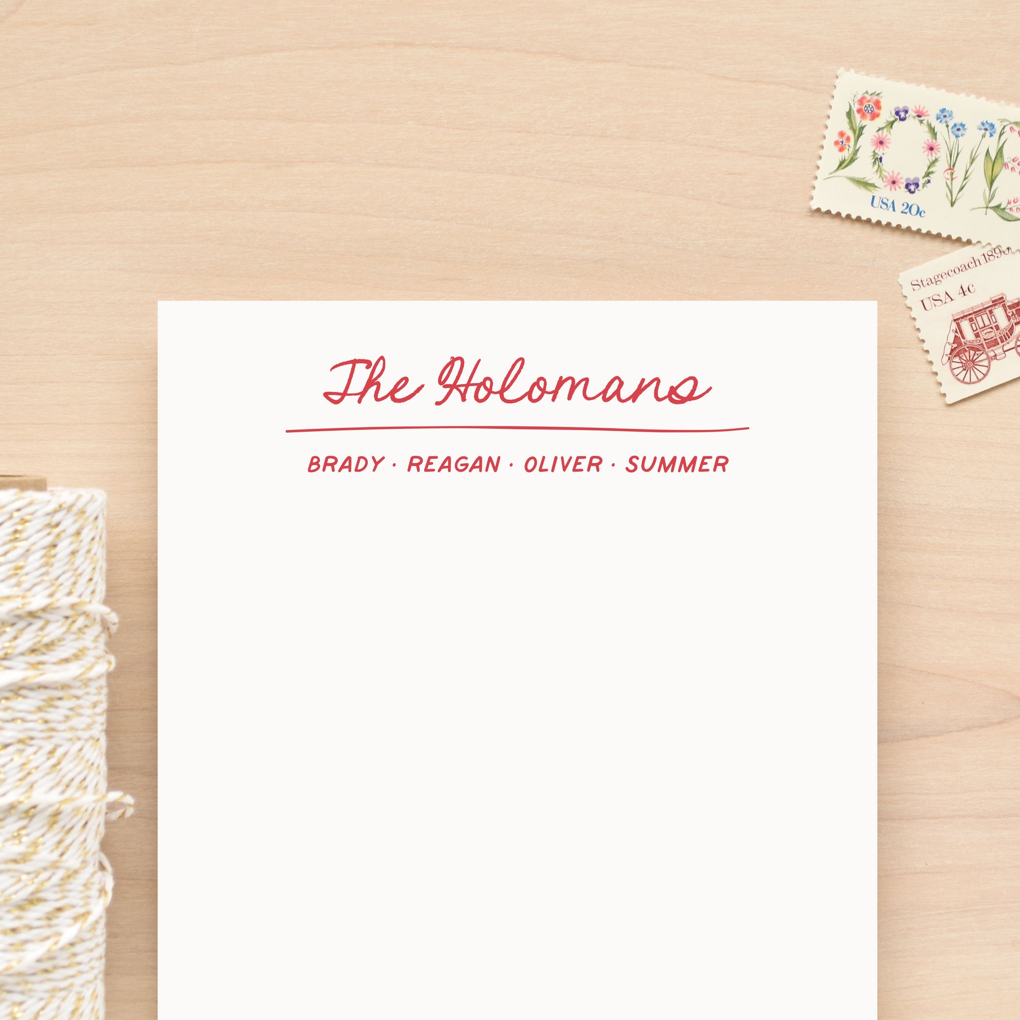 Nest Family Personalized Notepad