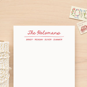 Nest Family Personalized Notepad