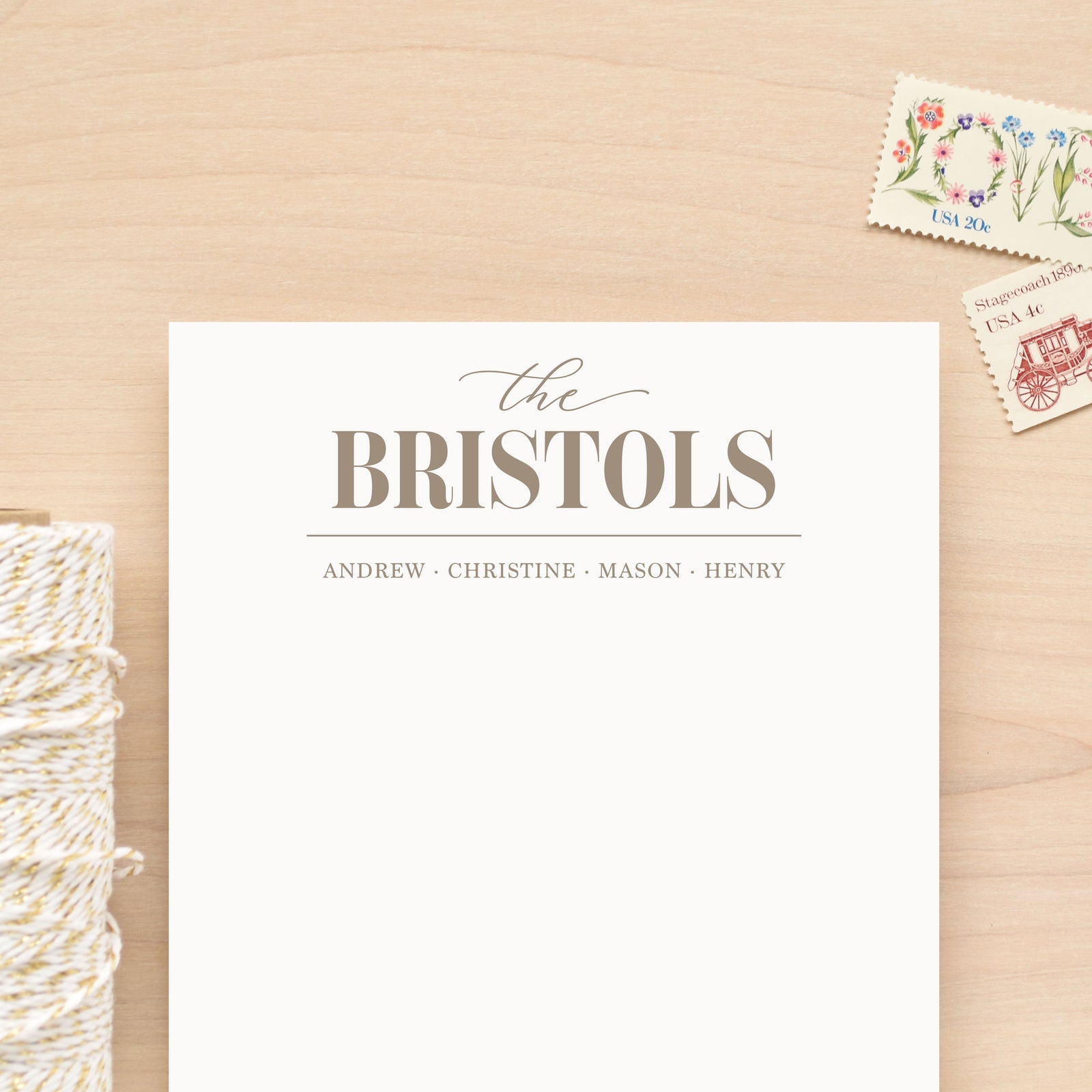 Posh Family Personalized Notepad