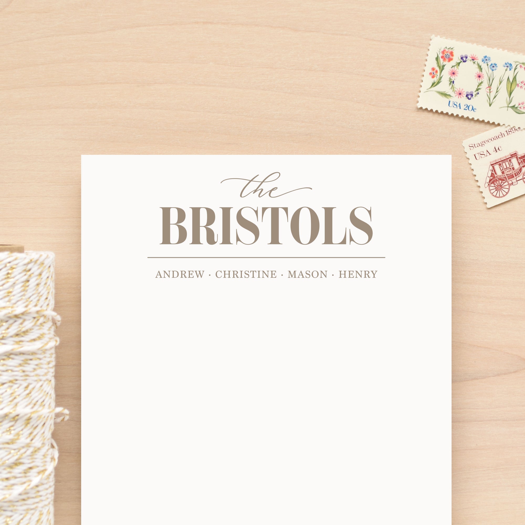 Posh Family Personalized Notepad