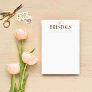 Posh Family Personalized Notepad