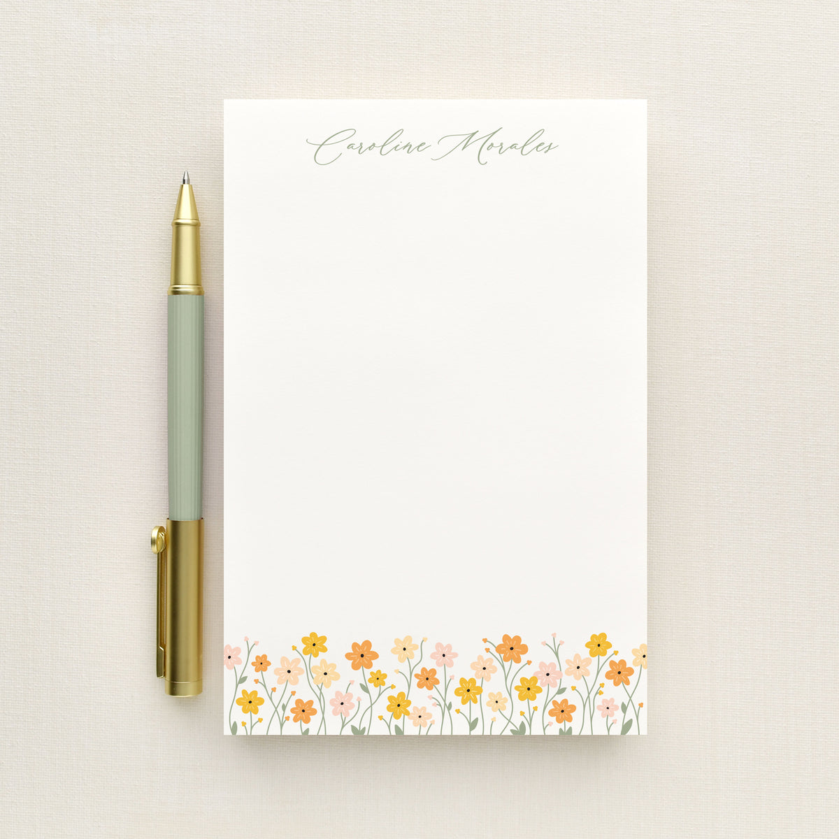 Zinnia Personalized Notepad