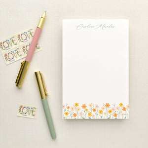 Zinnia Personalized Notepad