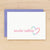 Babe personalized stationery for girls with rainbow heart