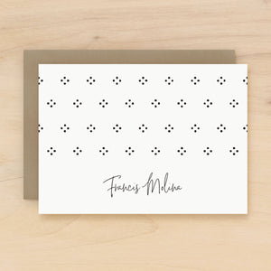 Blot personalized stationery modern polka dot