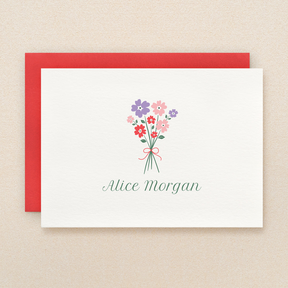 Bouquet Personalized Stationery