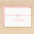 Bow personalized stationery cute pink for girls