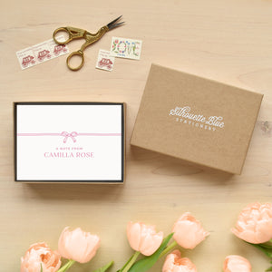 Bow Personalized Stationery