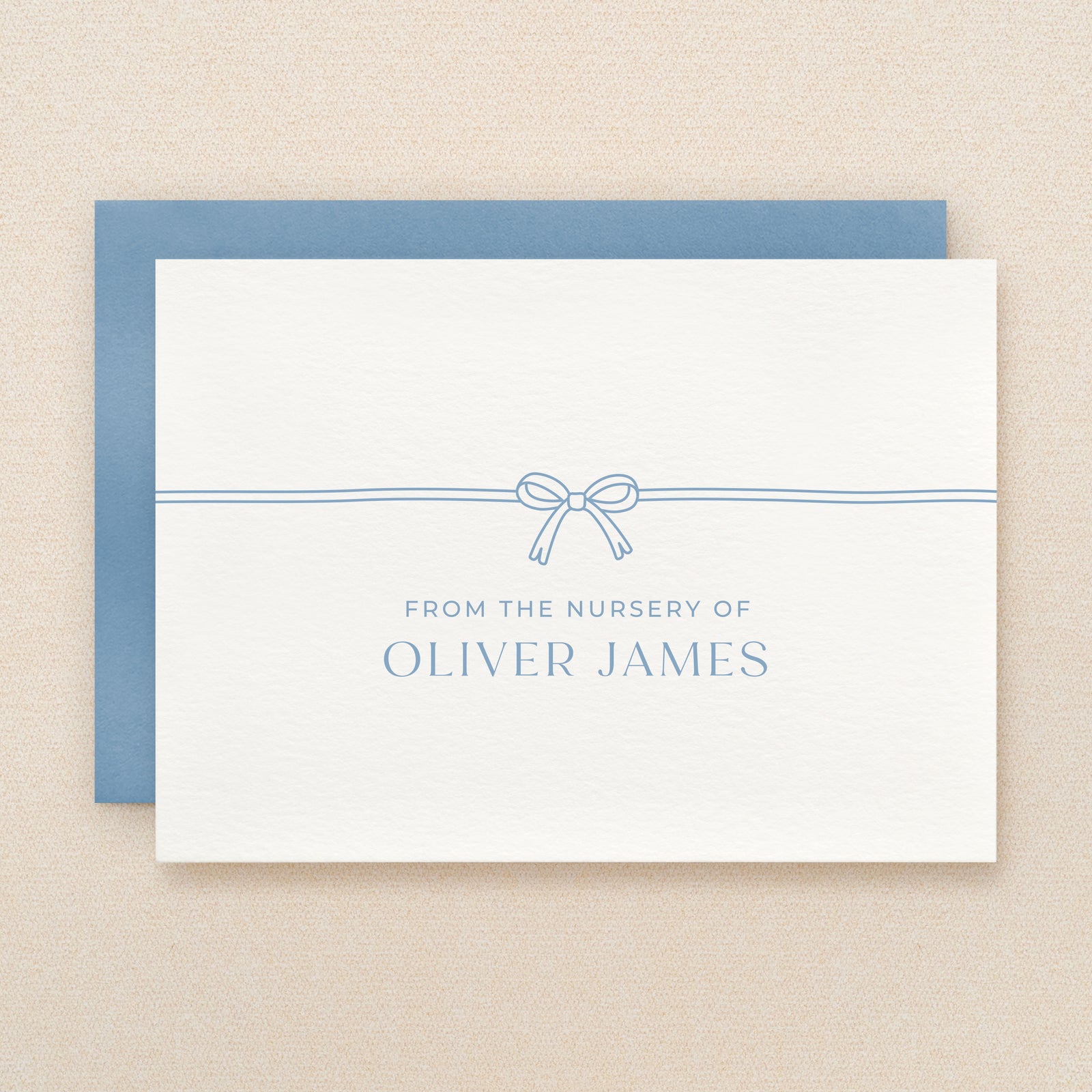 Bow Nursery Personalized Stationery