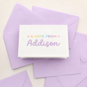 Bright Personalized Stationery