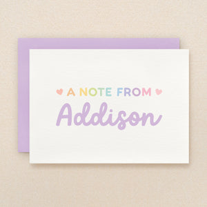 Bright Personalized Stationery