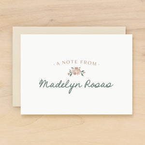Cameo Personalized Stationery