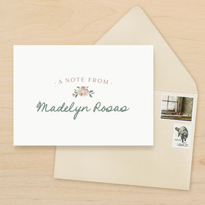 Cameo Personalized Stationery